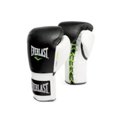 Everlast Powerlock Laced Training Gloves Black/White