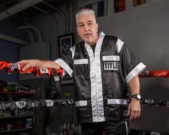 TITLE Boxing Old School Corner Jacket -Boxing Shop CJSS2 BKWH