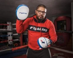 Fighting Freedom Leather Focus Mitts 33 Fighting Freedom Leather Focus Mitts -Boxing Shop FLFM2 WH