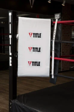 TITLE Boxing Pro Turnbuckle Corner Wraps Set -Boxing Shop PRCW WH 1 1