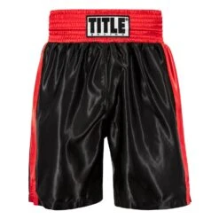 TITLE Boxing Edge Boxing Trunks 2.0 -Boxing Shop TBTC2 BK RD 2