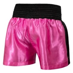 TITLE Boxing Professional Women’s Satin Striped Boxing Trunks -Boxing Shop TPBTW2 PK BK 3