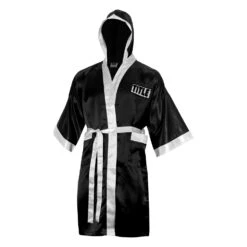 TITLE Boxing Pro Full Length Robe 3.0 -Boxing Shop TSRFL3 BK WH 2