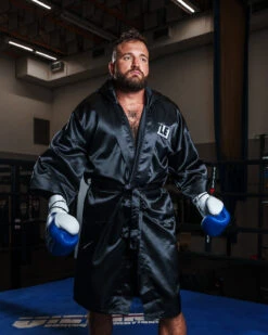 TITLE Boxing Pro Full Length Robe 3.0 -Boxing Shop TSRFL3BK 2