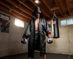 TITLE Boxing Full Length Robe -Boxing Shop TSRFLBK 1