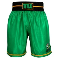 WBC By TITLE Boxing Professional Boxing Trunks -Boxing Shop WBCBT GN BK 2