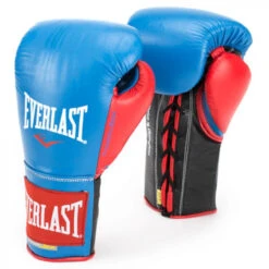 Everlast Powerlock Pro Fight Boxing Gloves Blue/Red
