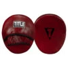 TITLE Boxing Blood Red Leather Punch Mitts 2 TITLE Boxing Blood Red Leather Punch Mitts -Boxing Shop brmmpm rd 1
