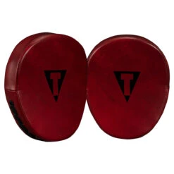 TITLE Boxing Blood Red Leather Punch Mitts -Boxing Shop brmmpm rd 2