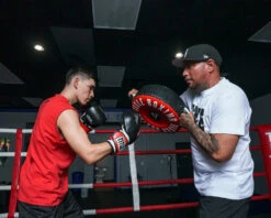 TITLE Boxing Combination Punch Shield -Boxing Shop cbps rd bk 1