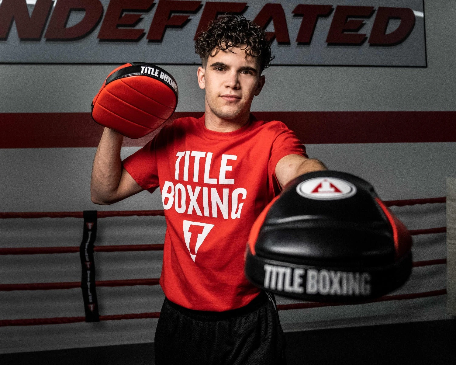 TITLE Boxing Fighting Fresh Leather Punch Mitts 5 TITLE Boxing Fighting Fresh Leather Punch Mitts - Image 3