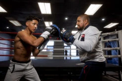 Fighting Freedom Leather Focus Mitts 25 Fighting Freedom Leather Focus Mitts -Boxing Shop flfm2 bk bl 1