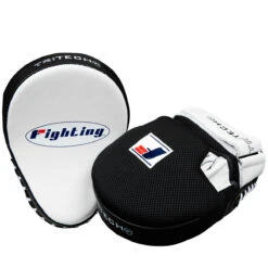 Fighting Tri-Tech Curved Mitts -Boxing Shop fsppm wh bk 4