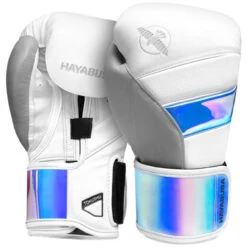 Hayabusa T3 Boxing Gloves White/Iridescent