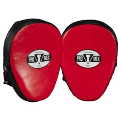 Pro Mex Pantera Curved Punch Mitts 3.0 -Boxing Shop pmpmc3 bk rd 2
