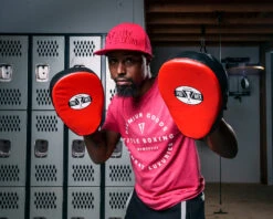 Pro Mex Pantera Curved Punch Mitts 3.0 -Boxing Shop pmpmc3 bk rd 1