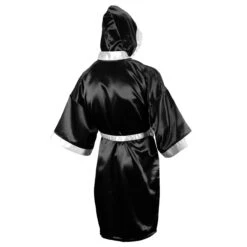 TITLE Boxing Full Length Robe -Boxing Shop tsrfl bk wh 3