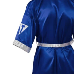 TITLE Boxing Pro Full Length Boxing Robe -Boxing Shop tsrfl2 bl wh 06